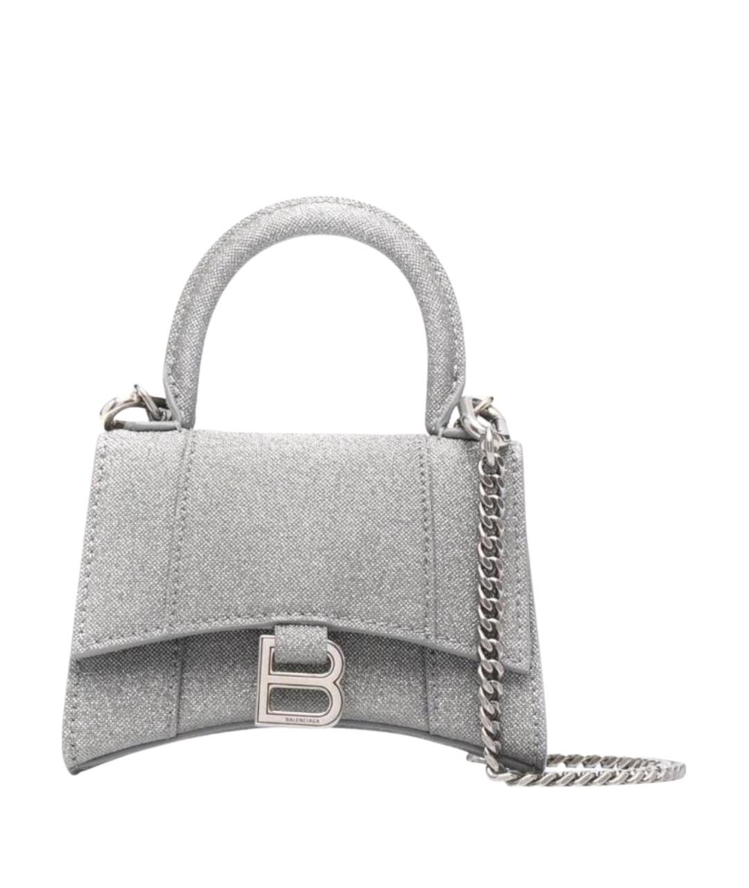 BALENCIAGA Серебряная сумка через плечо, фото 1