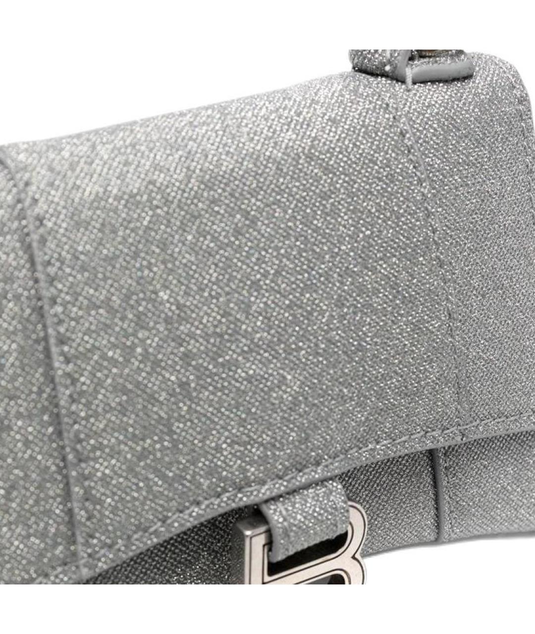 BALENCIAGA Серебряная сумка через плечо, фото 4