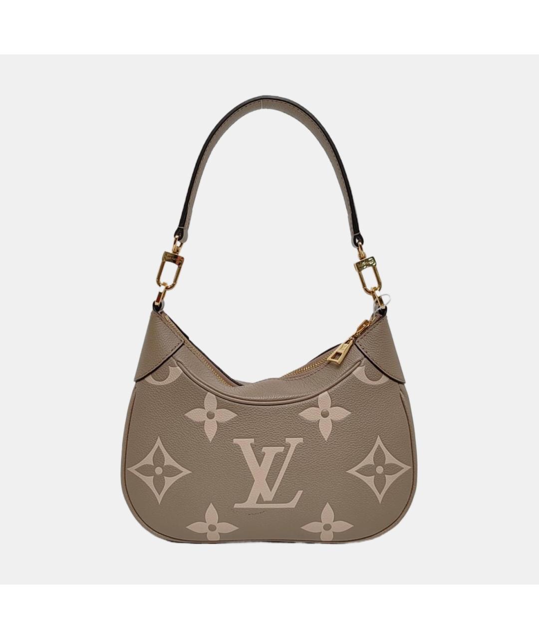 LOUIS VUITTON Коричневая кожаная сумка через плечо, фото 3