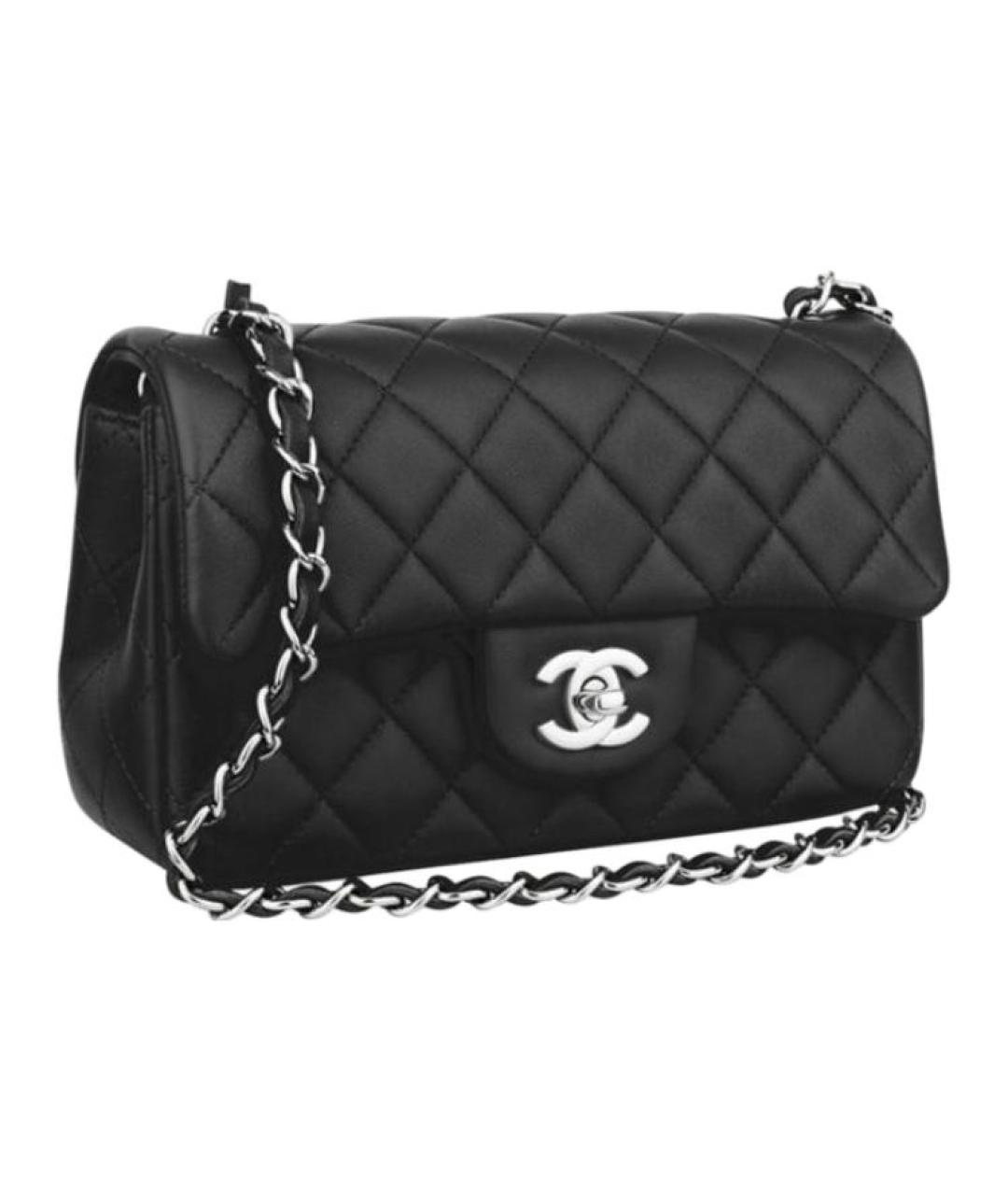 CHANEL Черная кожаная сумка через плечо, фото 3