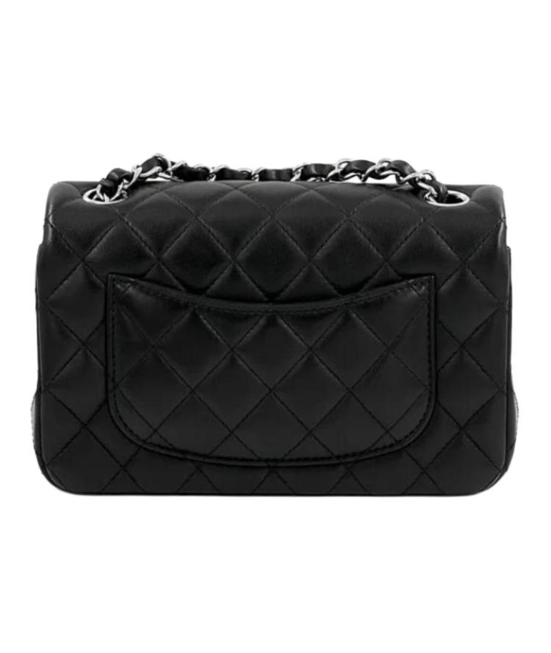 CHANEL Черная кожаная сумка через плечо, фото 4