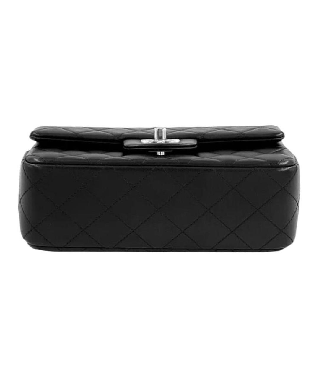 CHANEL Черная кожаная сумка через плечо, фото 5