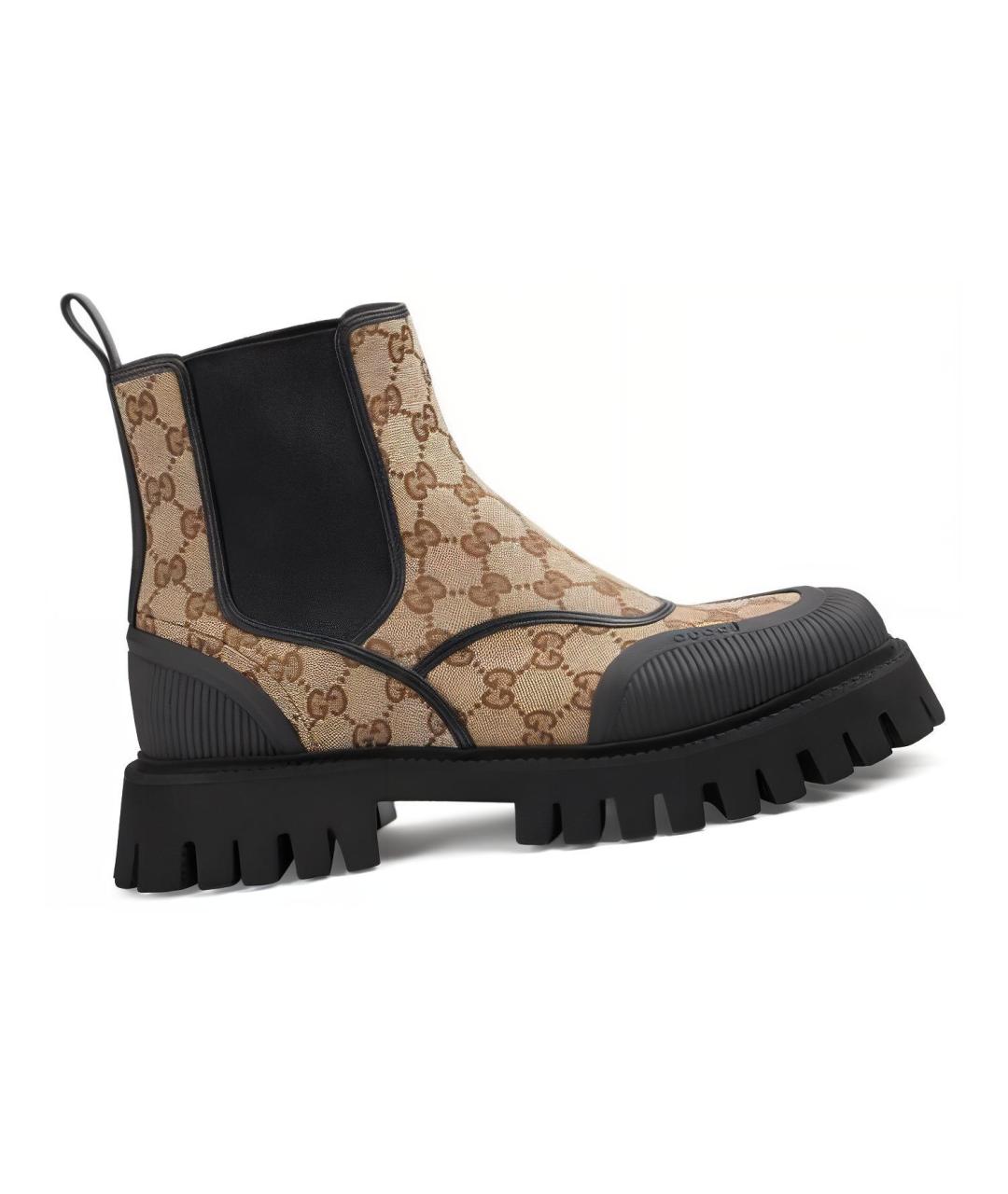 GUCCI Черные высокие ботинки, фото 2