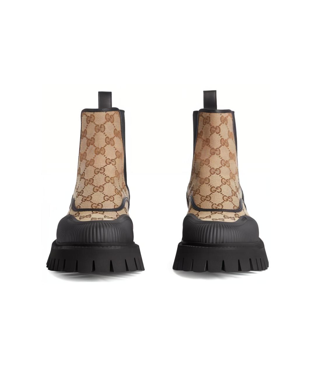 GUCCI Черные высокие ботинки, фото 4