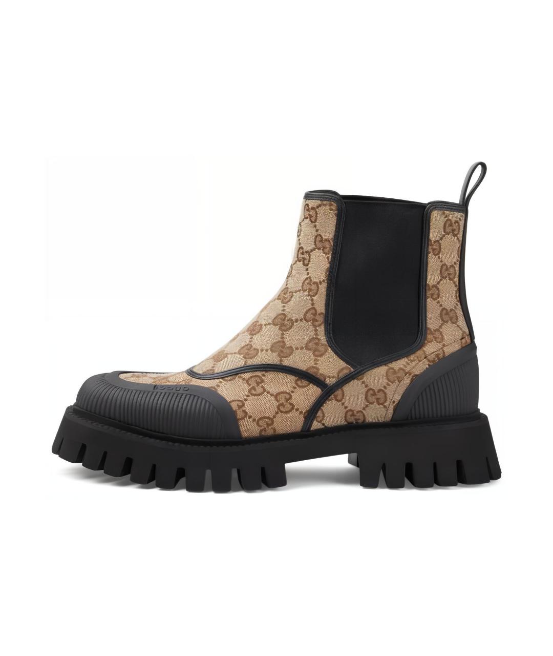 GUCCI Черные высокие ботинки, фото 5