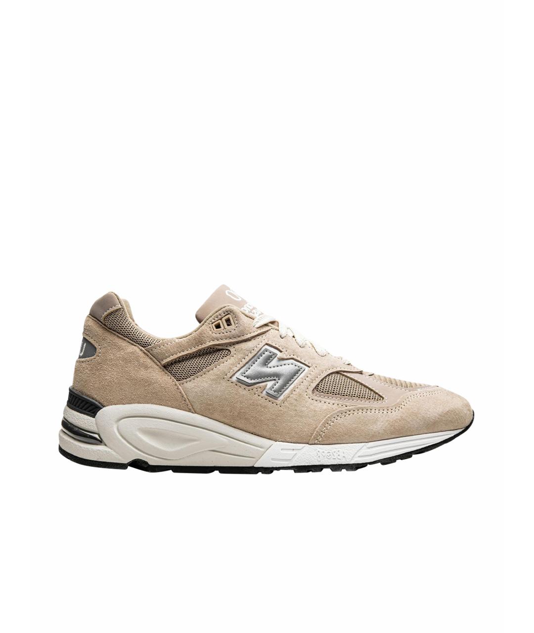 NEW BALANCE Бежевые кожаные кроссовки, фото 1