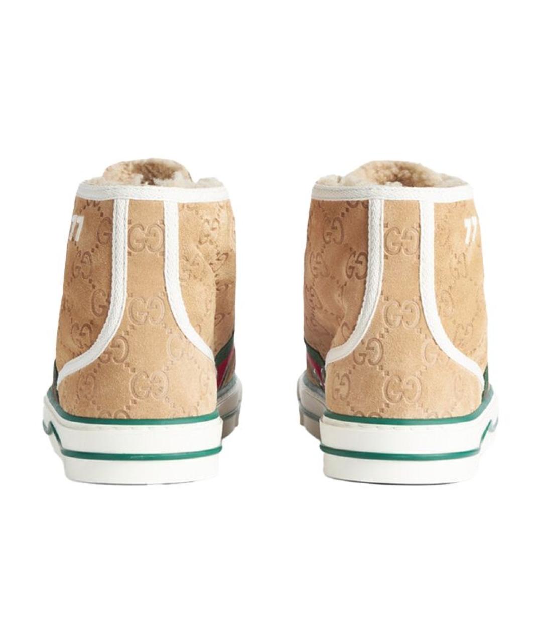 GUCCI Коричневые кеды, фото 5