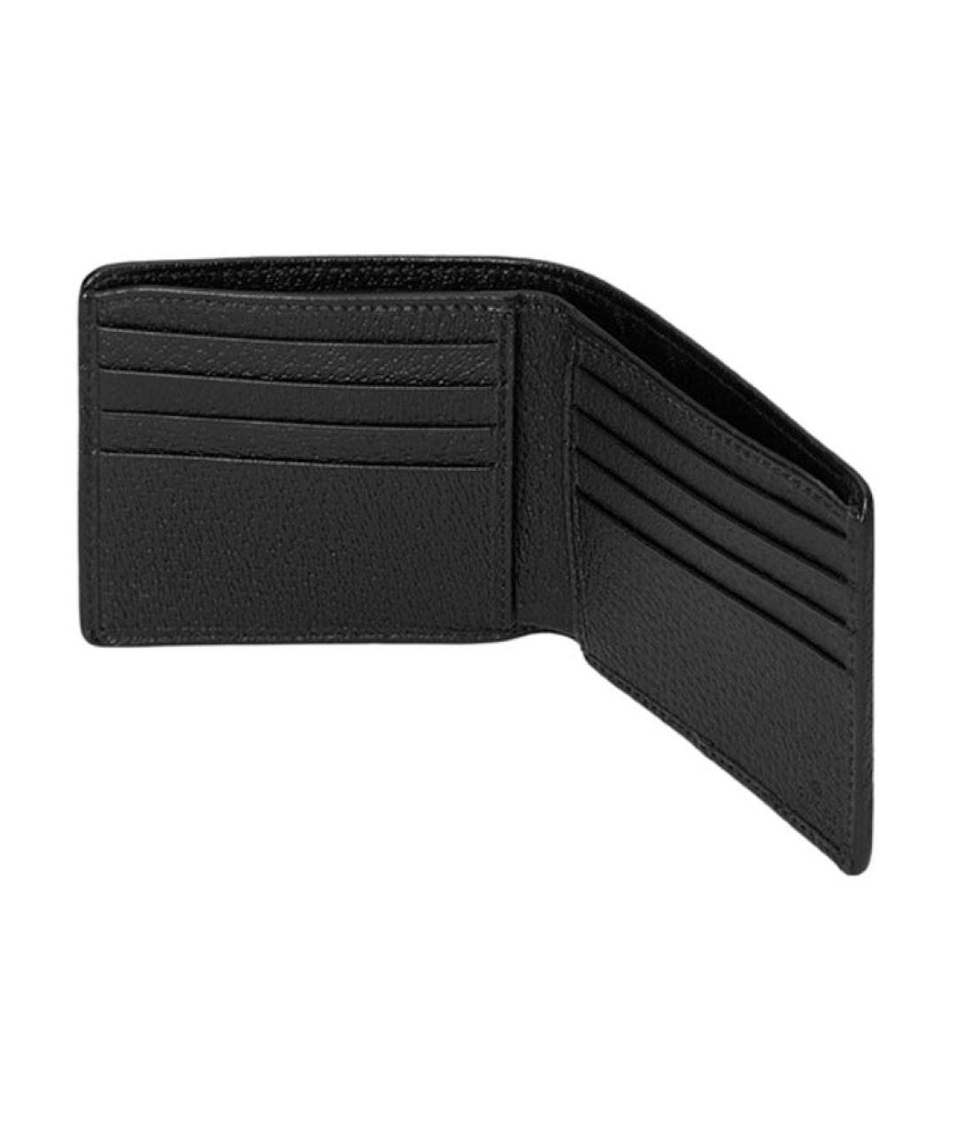 GUCCI Черный кожаный кошелек, фото 4