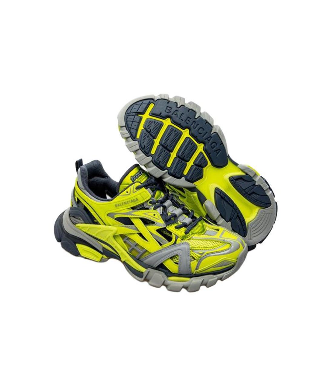 BALENCIAGA Желтые низкие кроссовки / кеды, фото 5