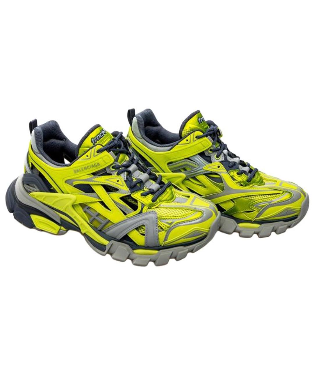 BALENCIAGA Желтые низкие кроссовки / кеды, фото 3