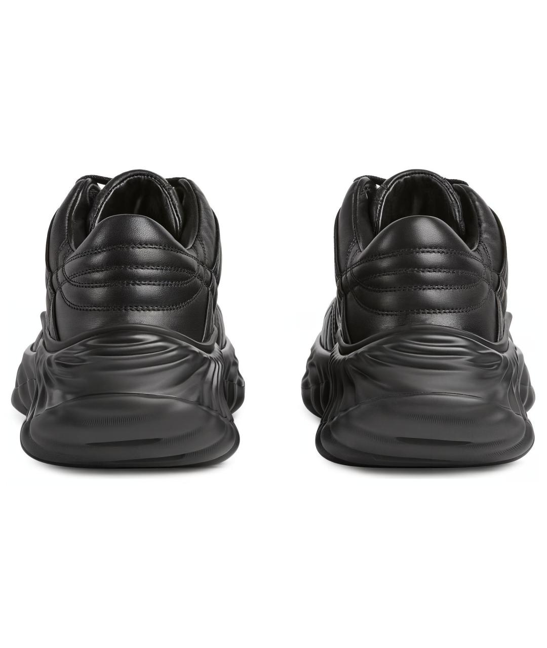 GUCCI Черные кожаные кроссовки, фото 5