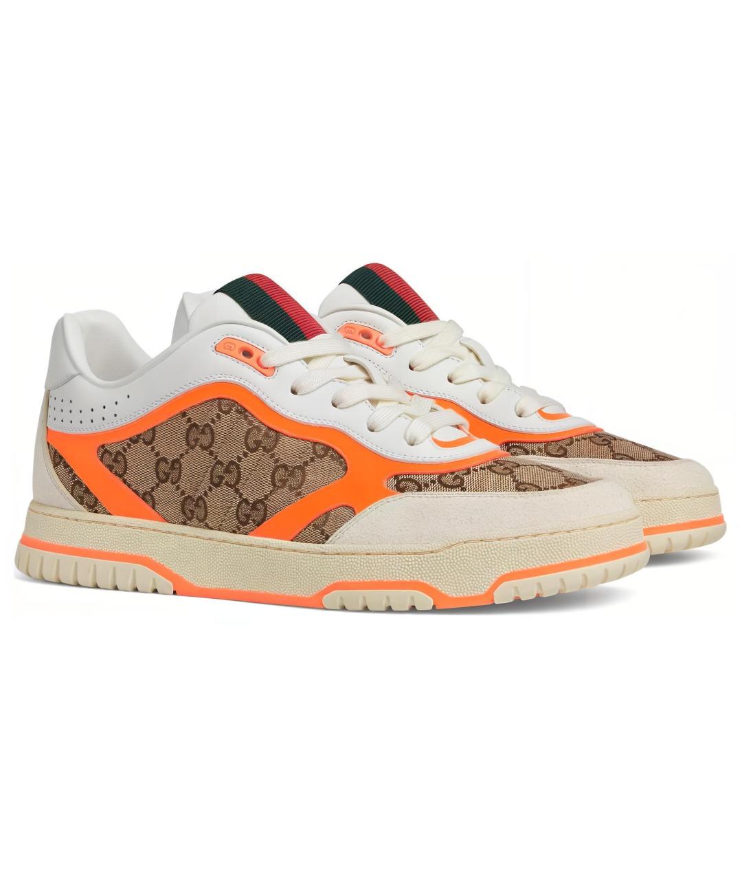 GUCCI Коричневые низкие кроссовки / кеды, фото 3