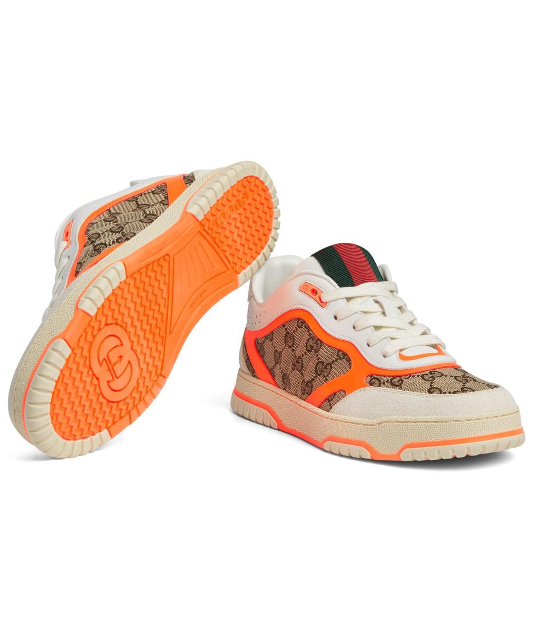 GUCCI Коричневые низкие кроссовки / кеды, фото 6