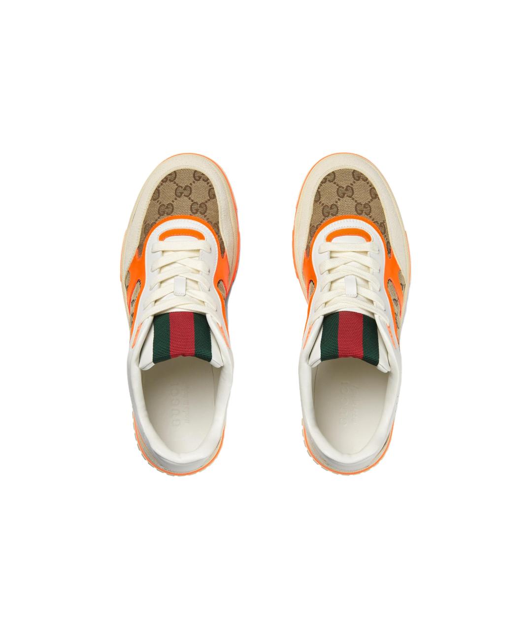 GUCCI Коричневые низкие кроссовки / кеды, фото 5