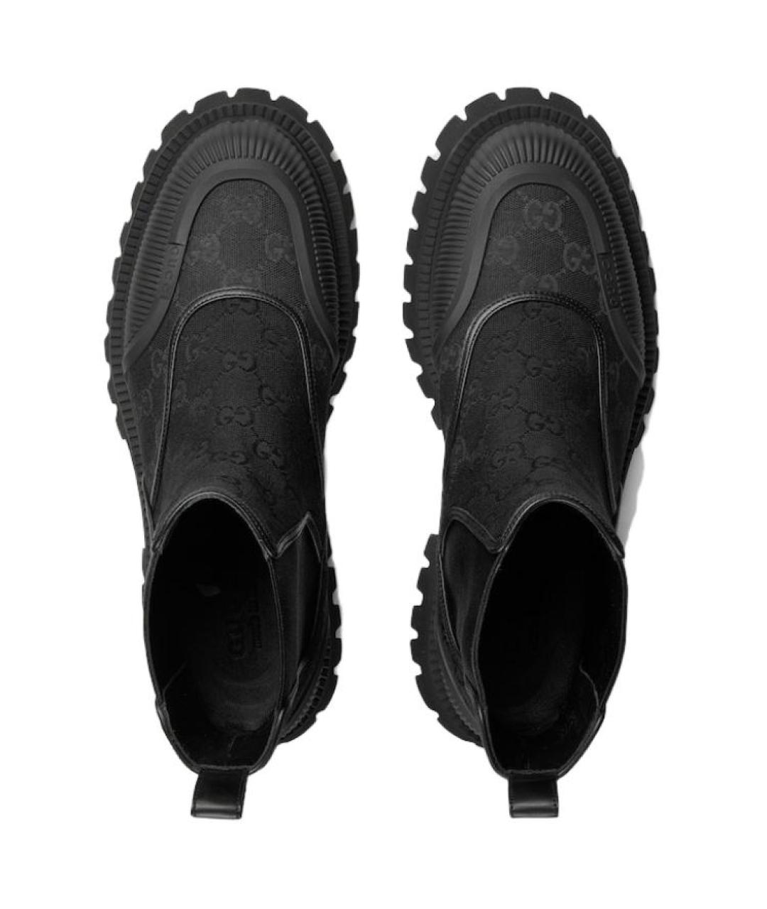 GUCCI Черные высокие ботинки, фото 3