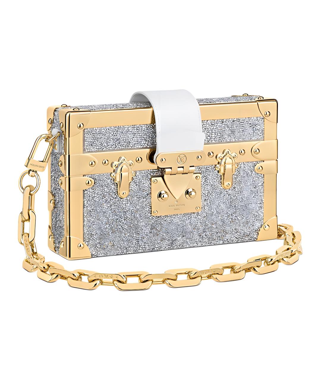 LOUIS VUITTON Серебряная кожаная сумка через плечо, фото 1