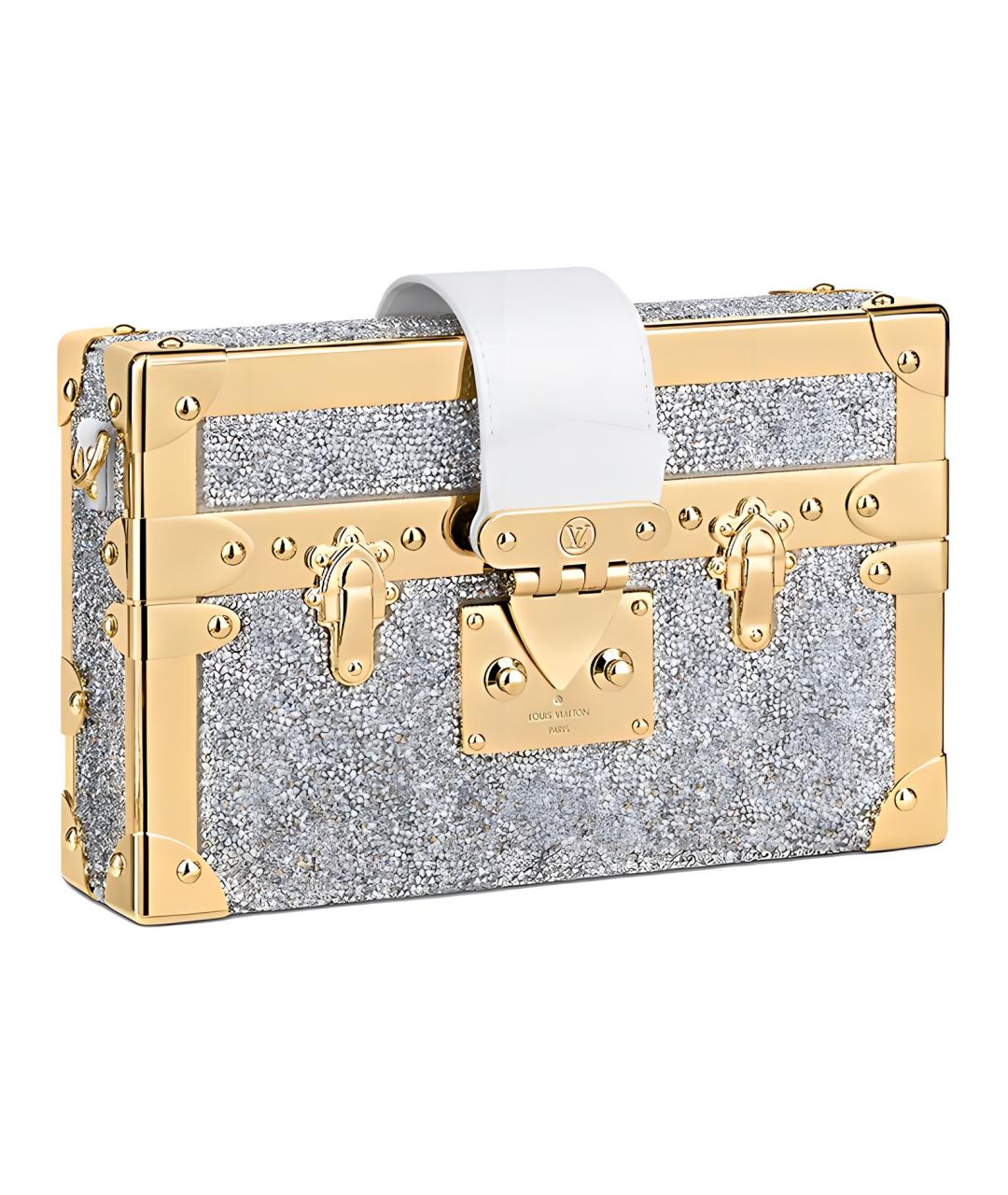 LOUIS VUITTON Серебряная кожаная сумка через плечо, фото 2