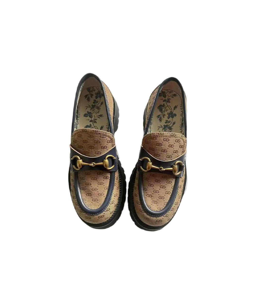 GUCCI Коричневые лоферы, фото 2