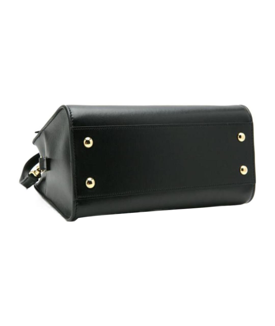 SAINT LAURENT Черная кожаная сумка на плечо, фото 4