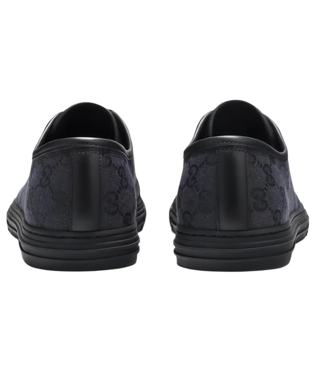 GUCCI Черные низкие кроссовки / кеды, фото 4