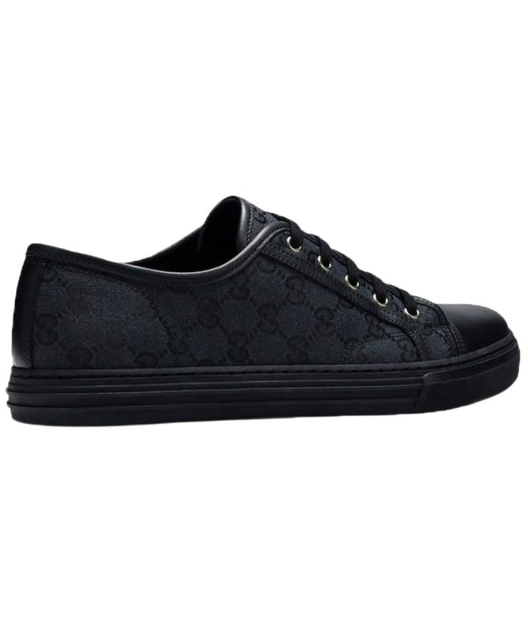 GUCCI Черные низкие кроссовки / кеды, фото 3