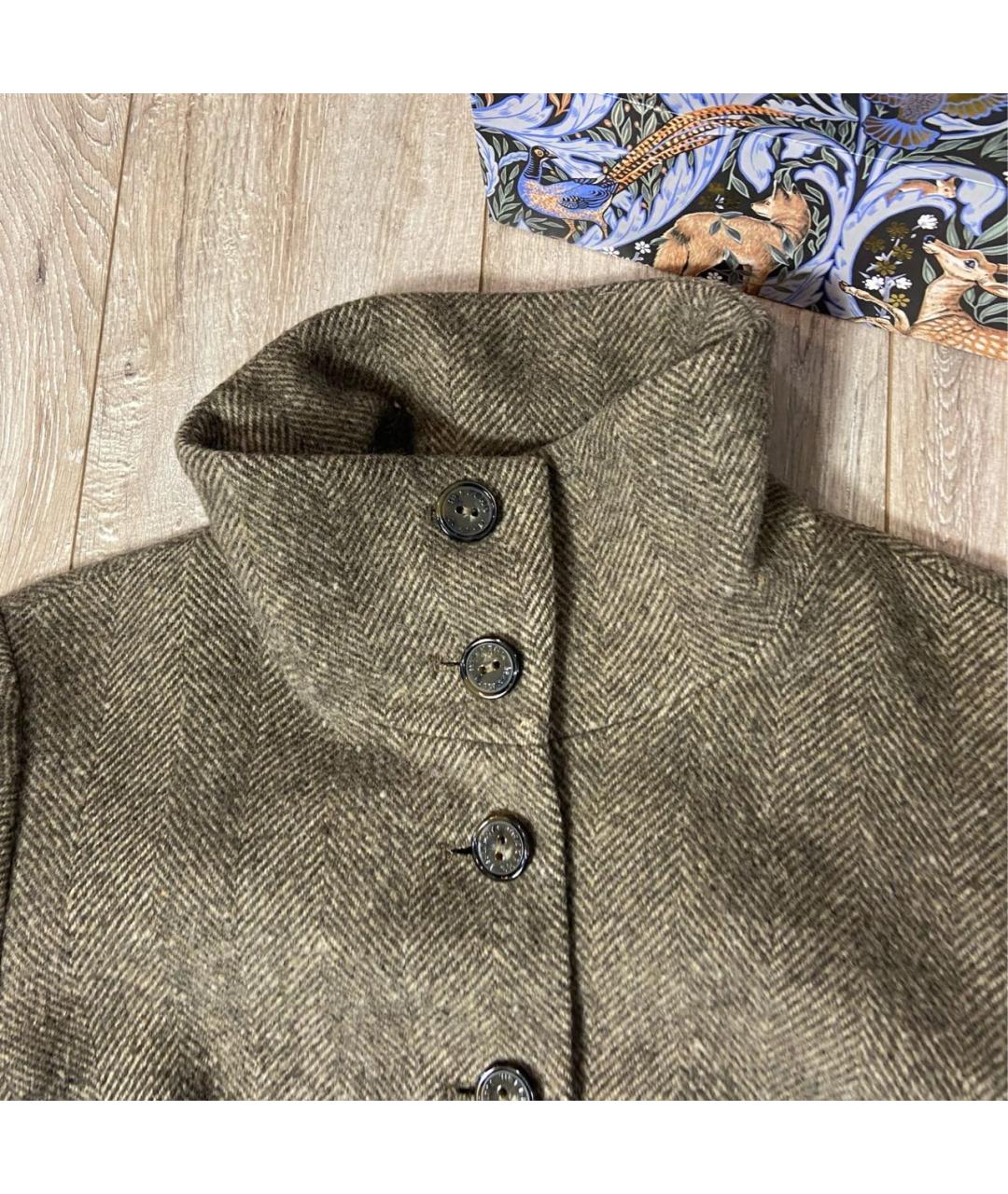 WEEKEND MAX MARA Коричневое шерстяное пальто, фото 3