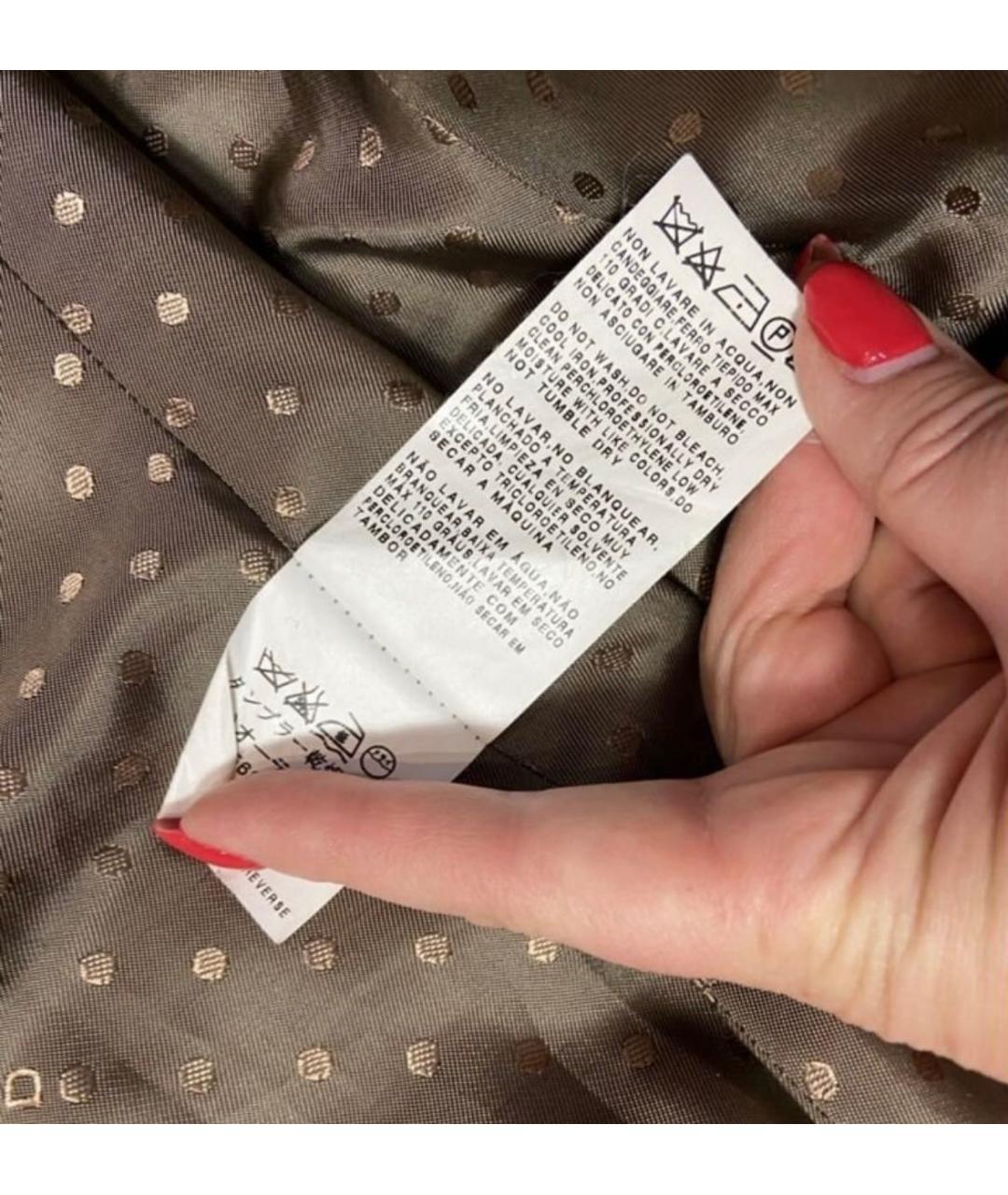 WEEKEND MAX MARA Коричневое шерстяное пальто, фото 6