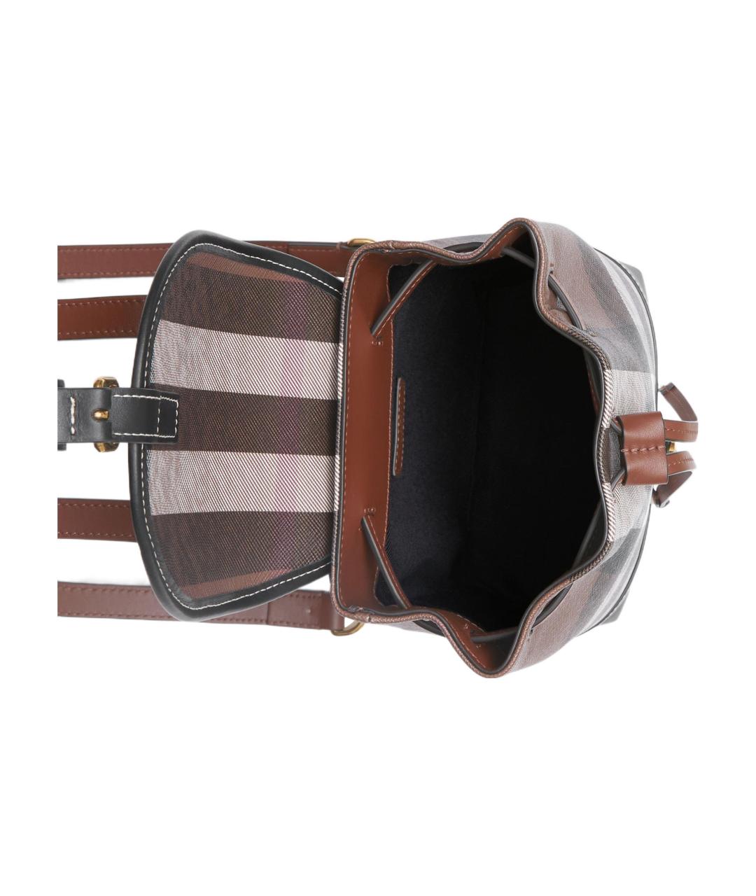 BURBERRY Коричневый кожаный рюкзак, фото 5