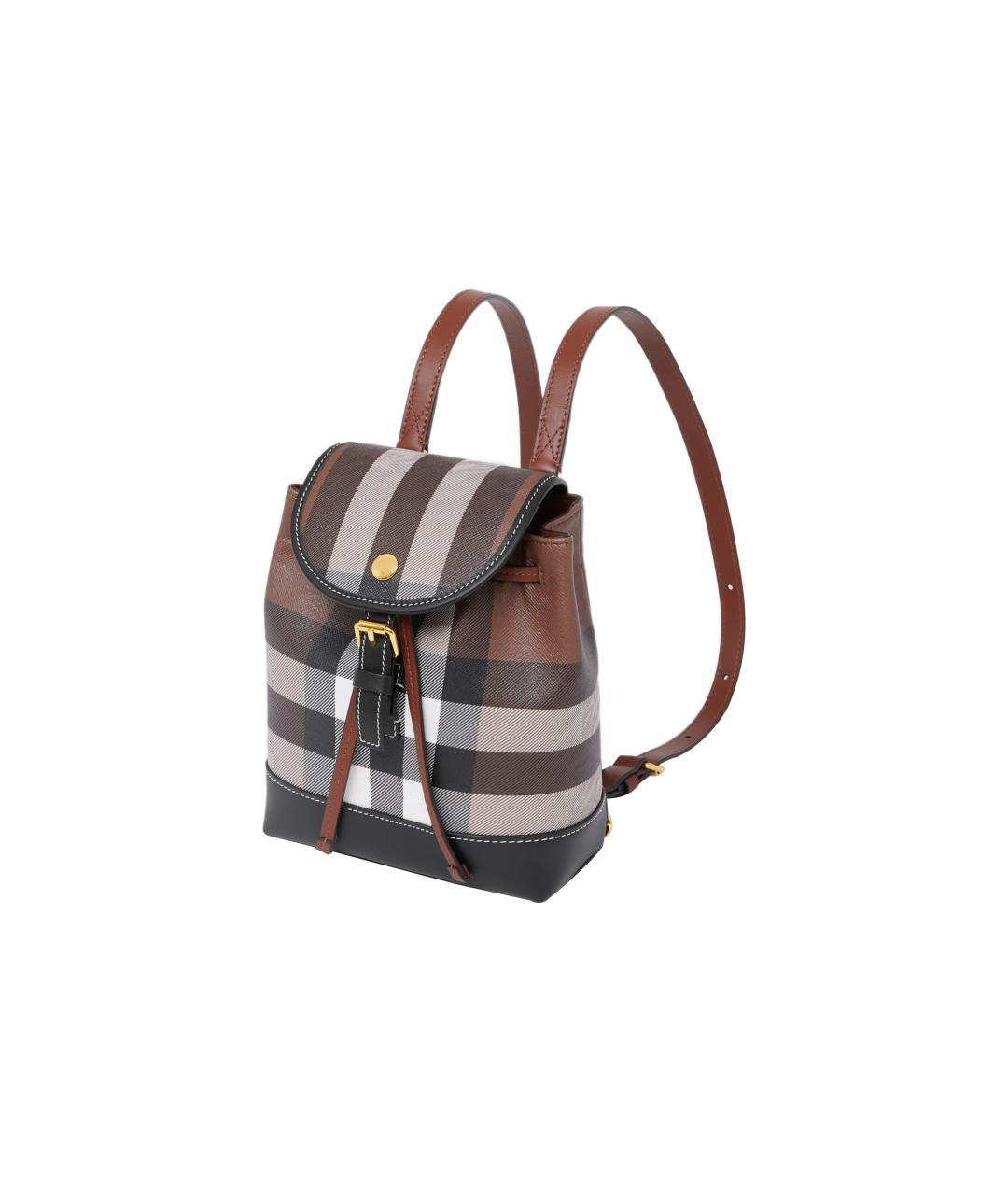 BURBERRY Коричневый кожаный рюкзак, фото 2