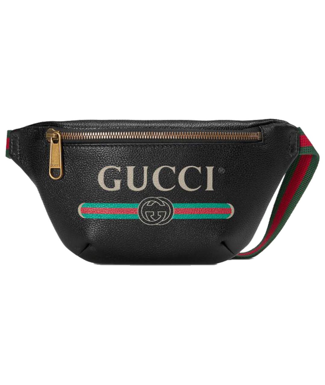 GUCCI Черная поясная сумка, фото 1