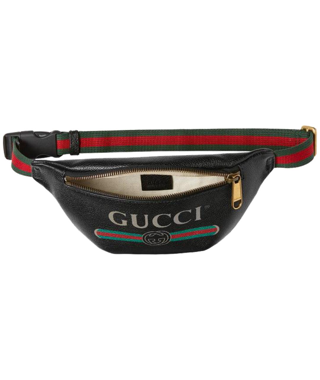 GUCCI Черная поясная сумка, фото 3