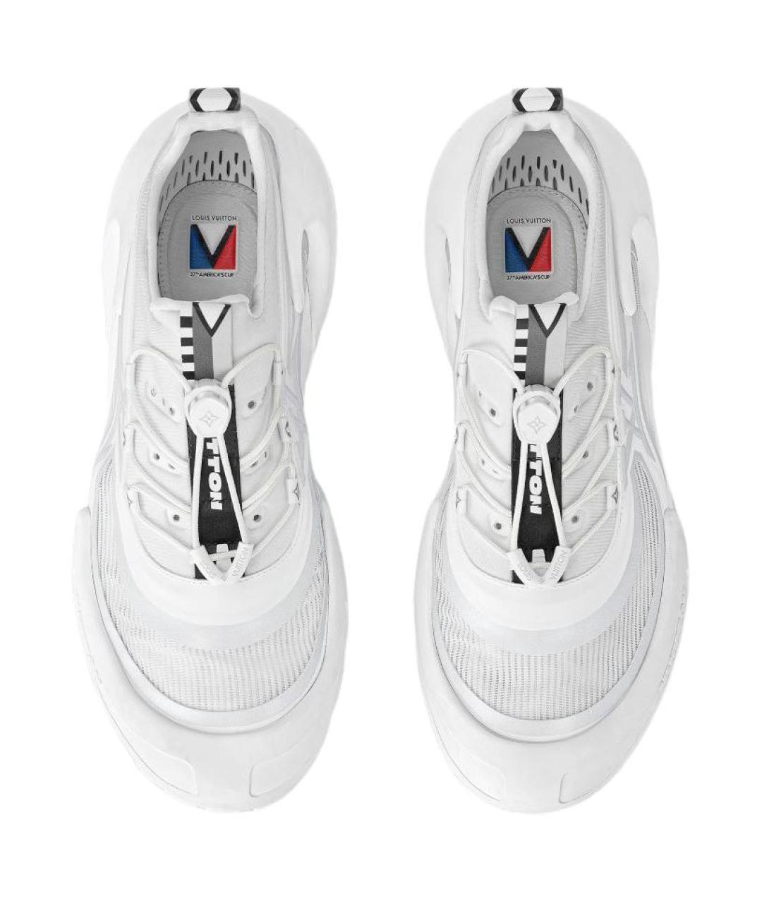 LOUIS VUITTON Белые низкие кроссовки / кеды, фото 4