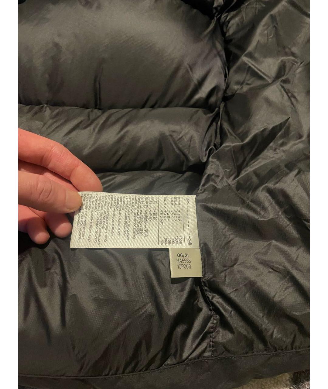 Y-3 Черный полиамидовый пуховик, фото 6