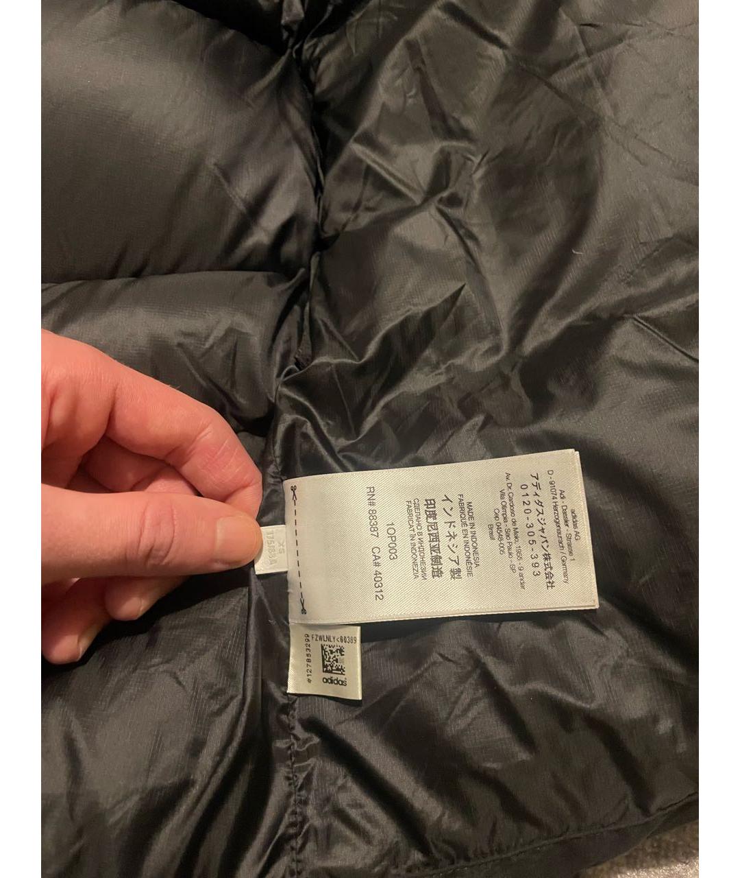 Y-3 Черный полиамидовый пуховик, фото 7