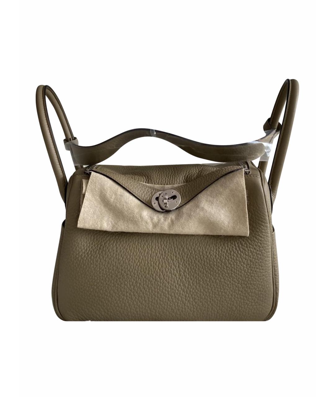 HERMES Коричневая кожаная сумка через плечо, фото 1