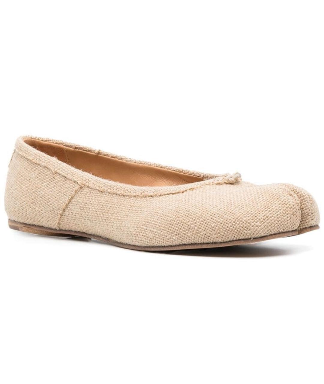 MAISON MARGIELA Бежевые балетки, фото 3