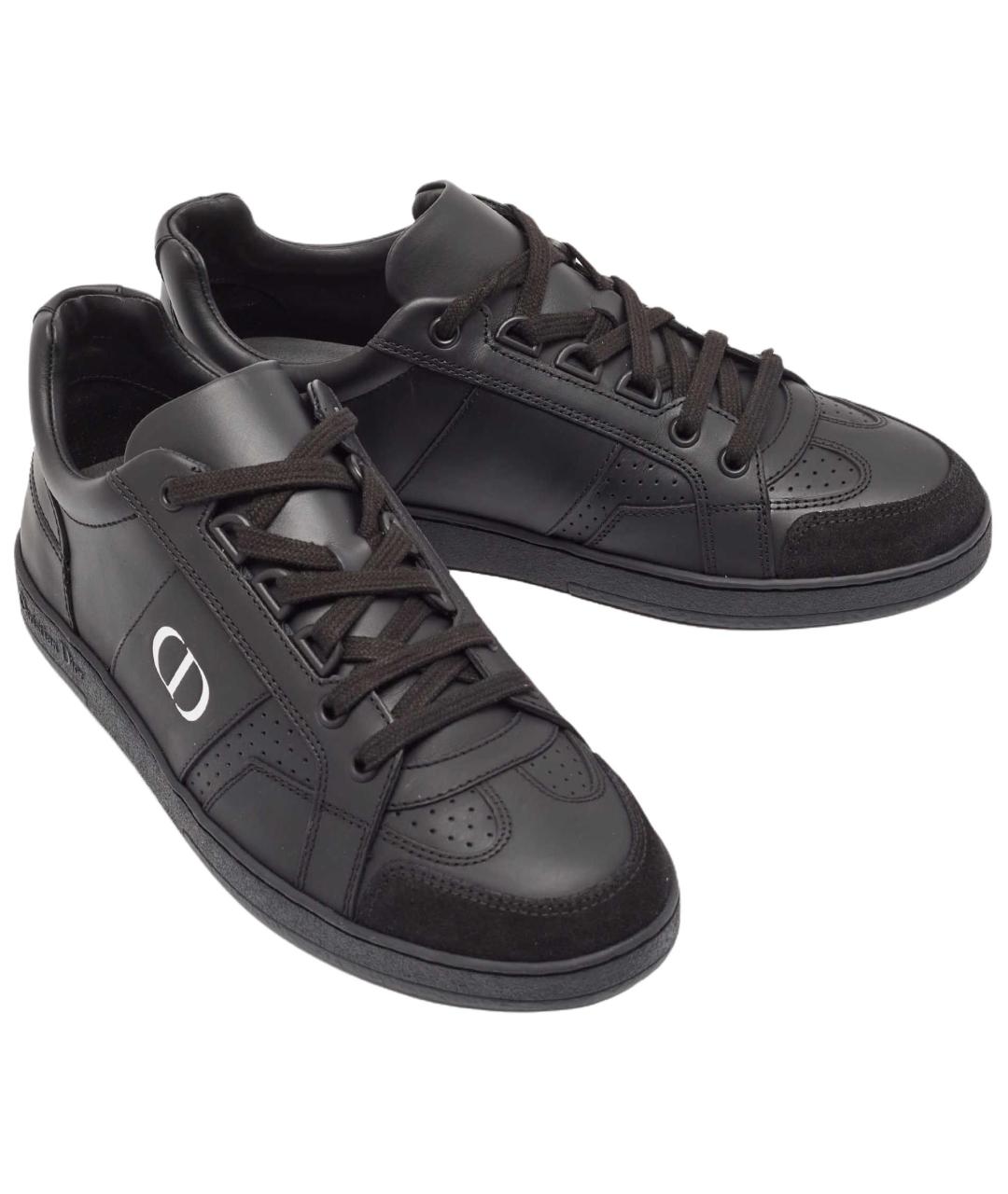 CHRISTIAN DIOR Черные кожаные кроссовки, фото 4