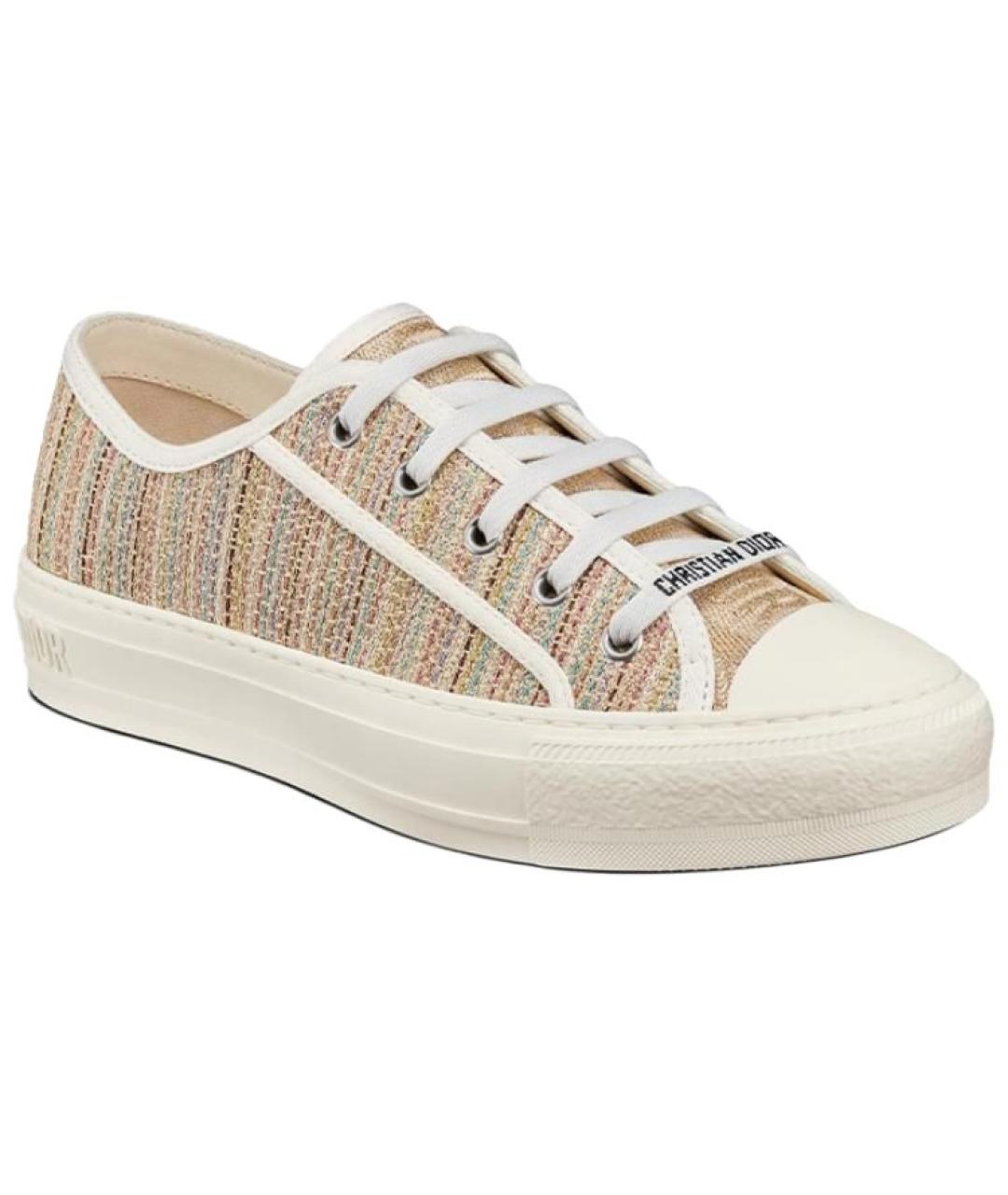 CHRISTIAN DIOR Коричневые кеды, фото 1