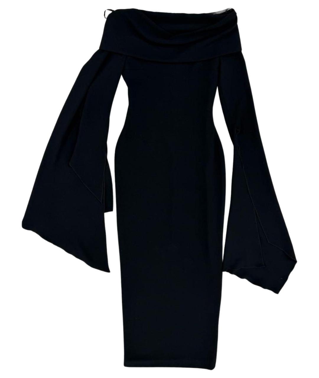 SOLACE LONDON Черное полиэстеровое вечернее платье, фото 1