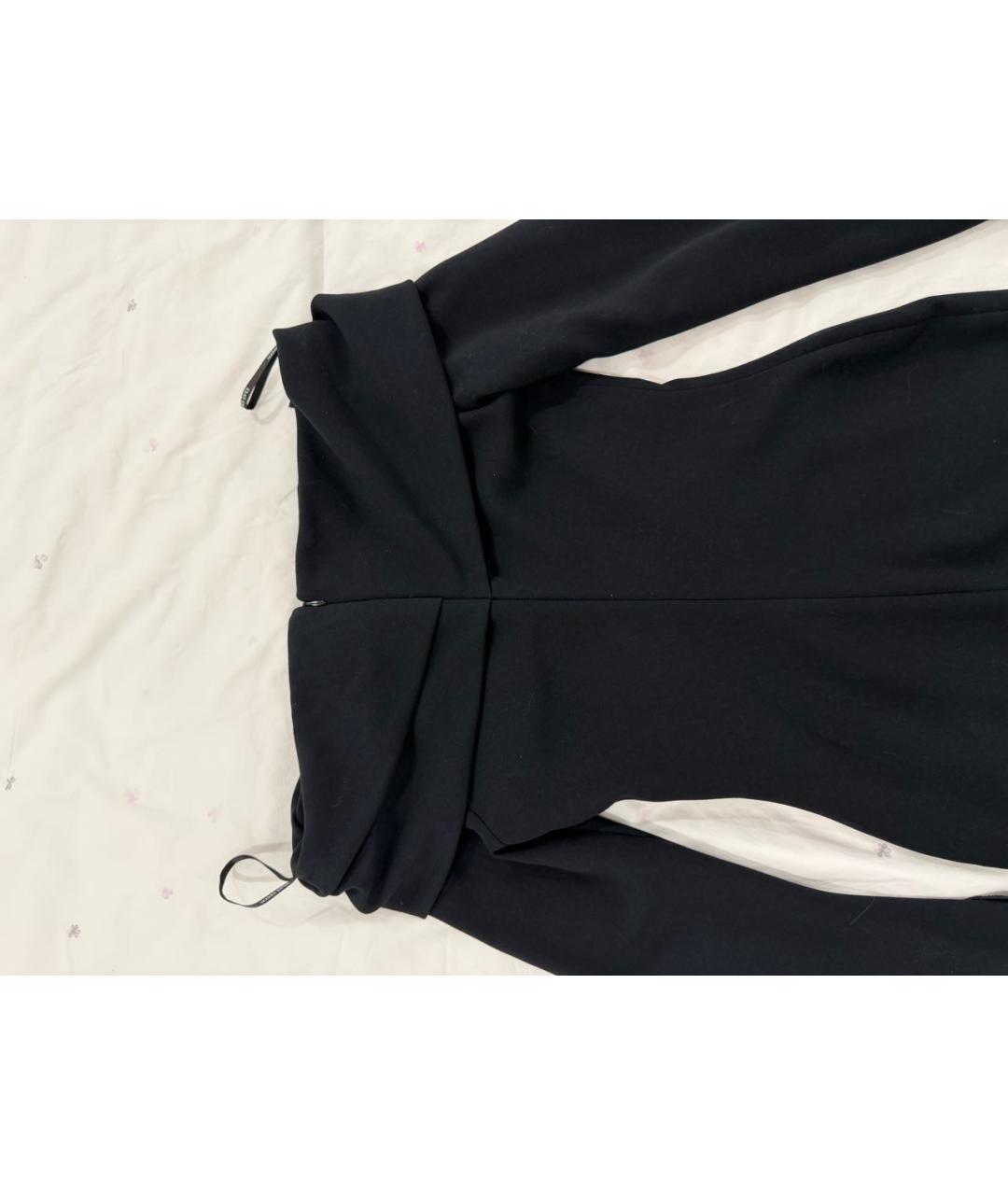 SOLACE LONDON Черное полиэстеровое вечернее платье, фото 4