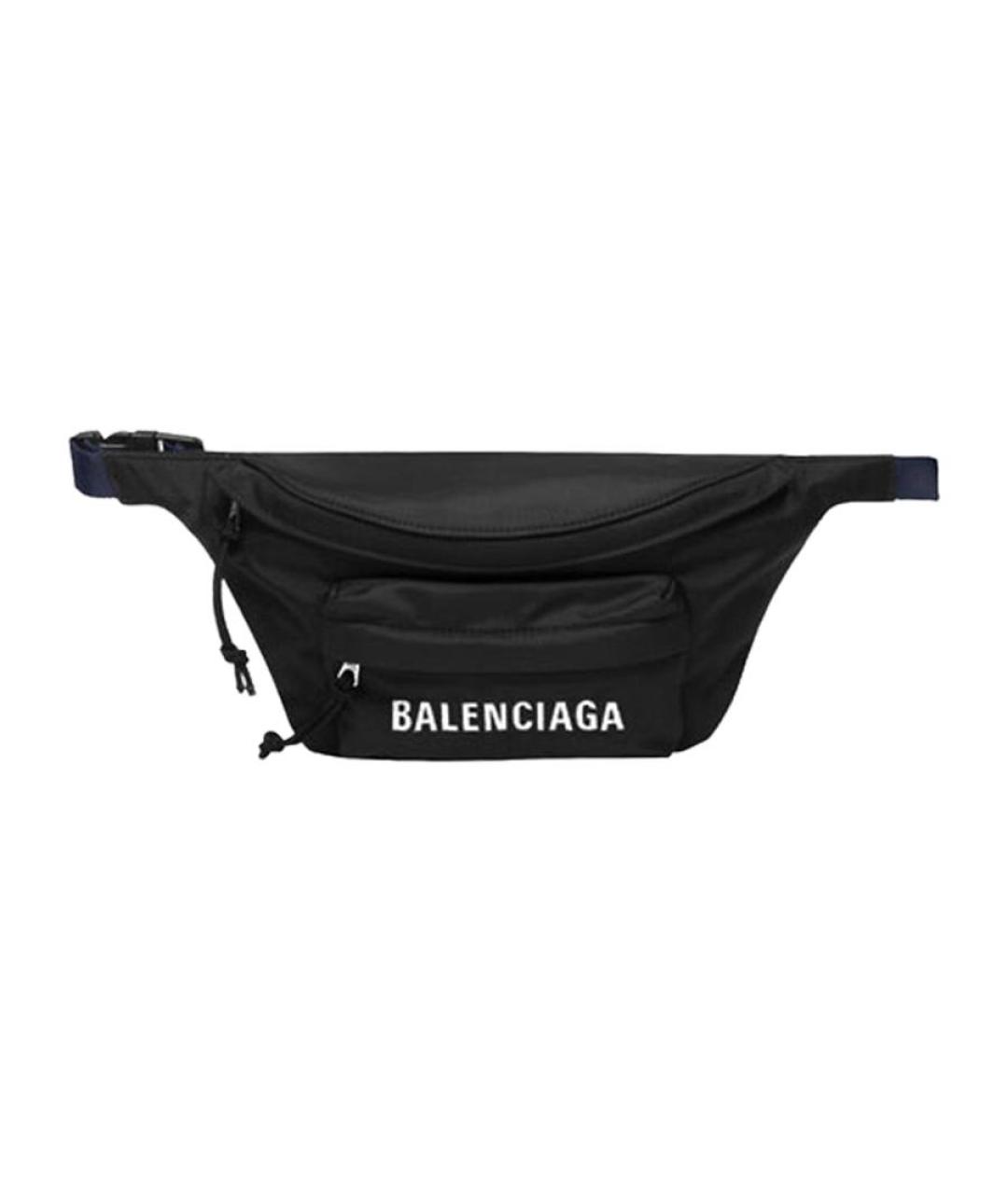 BALENCIAGA Черная поясная сумка, фото 5