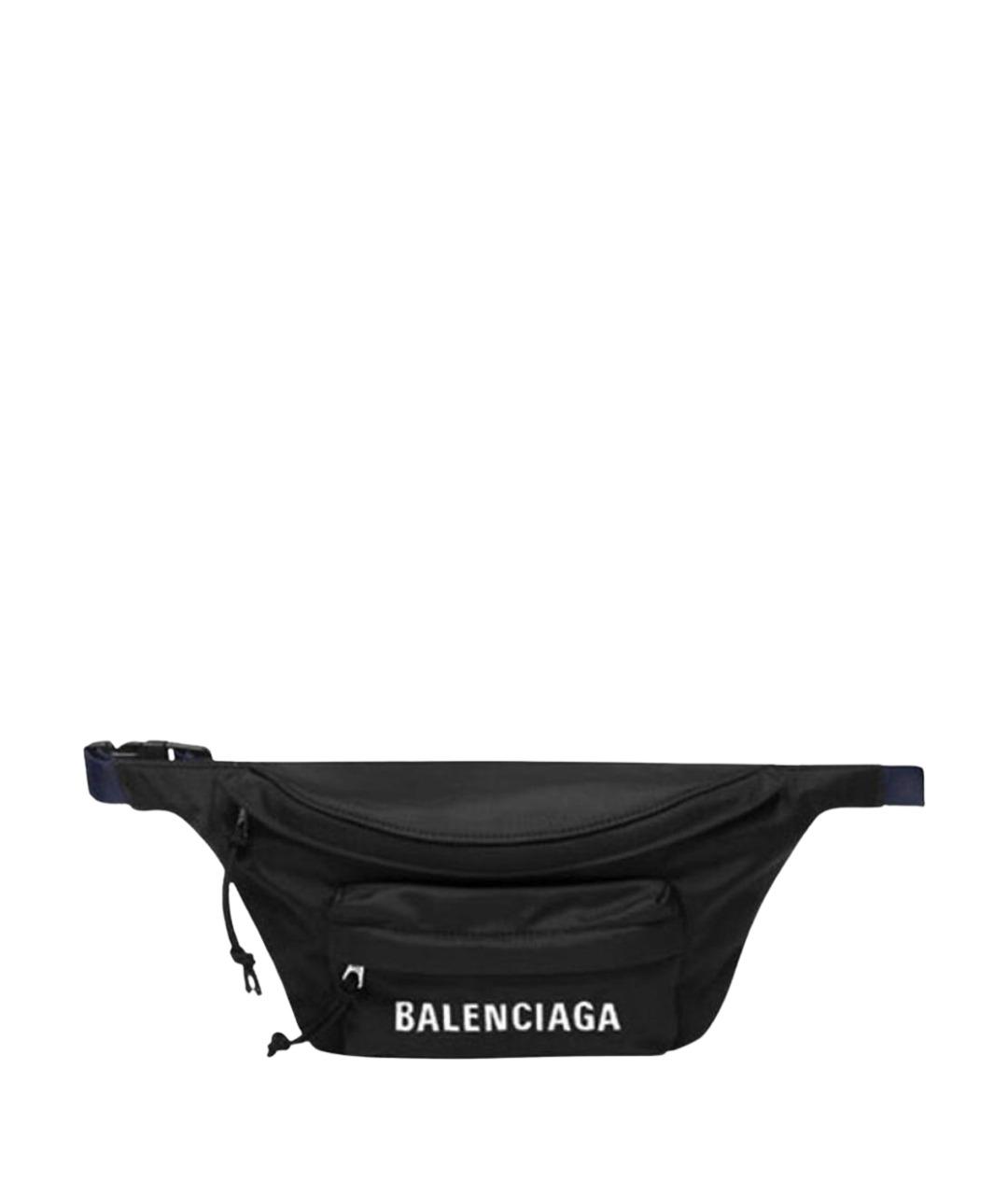 BALENCIAGA Черная поясная сумка, фото 1