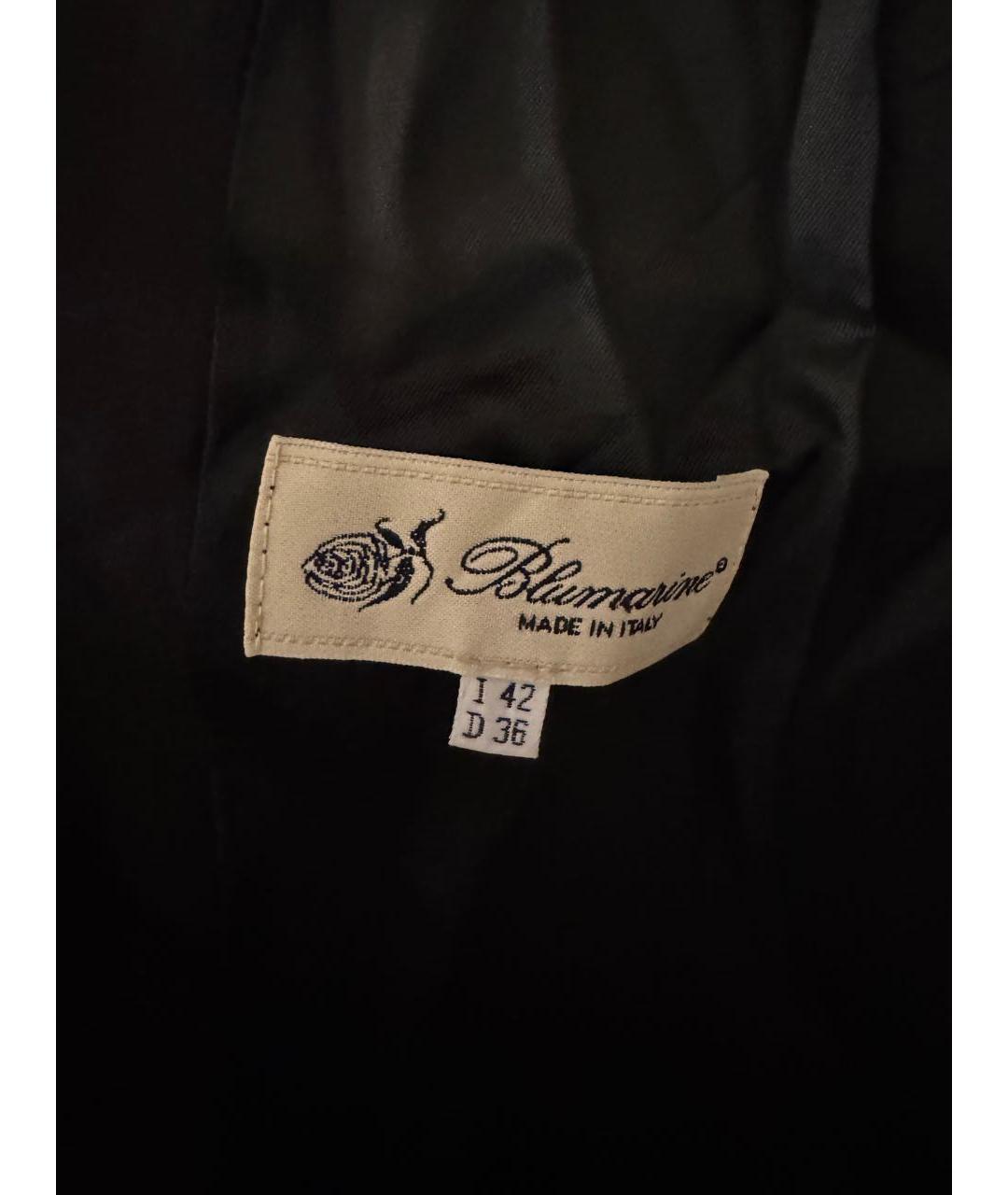 BLUMARINE Черный ацетатный пуховик, фото 3