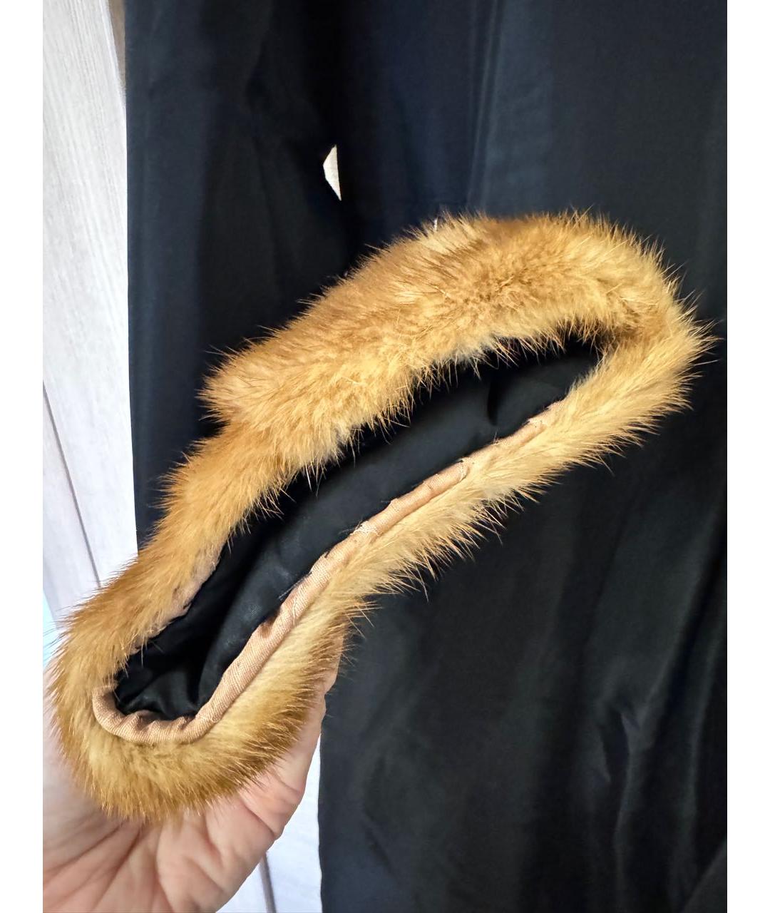 BLUMARINE Черный ацетатный пуховик, фото 8