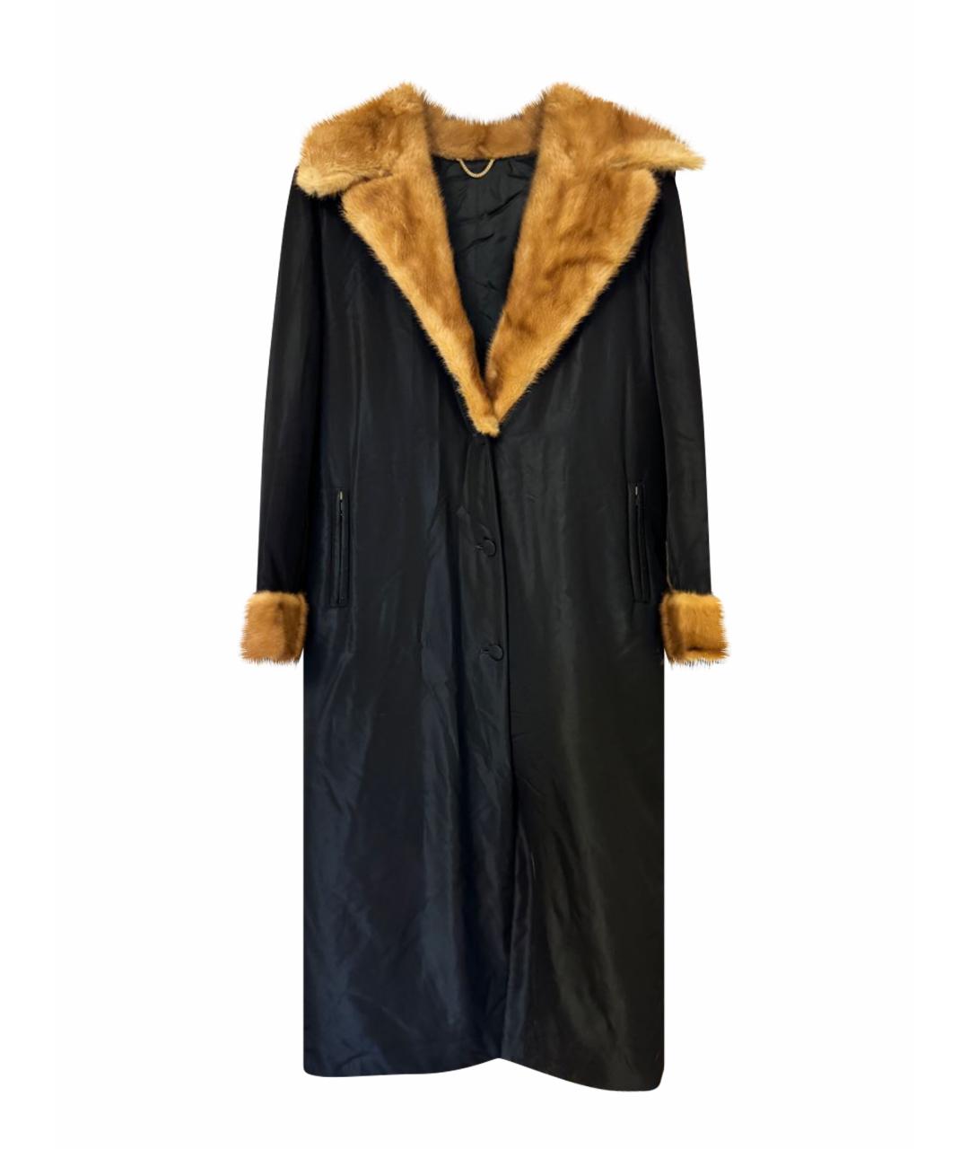 BLUMARINE Черный ацетатный пуховик, фото 1