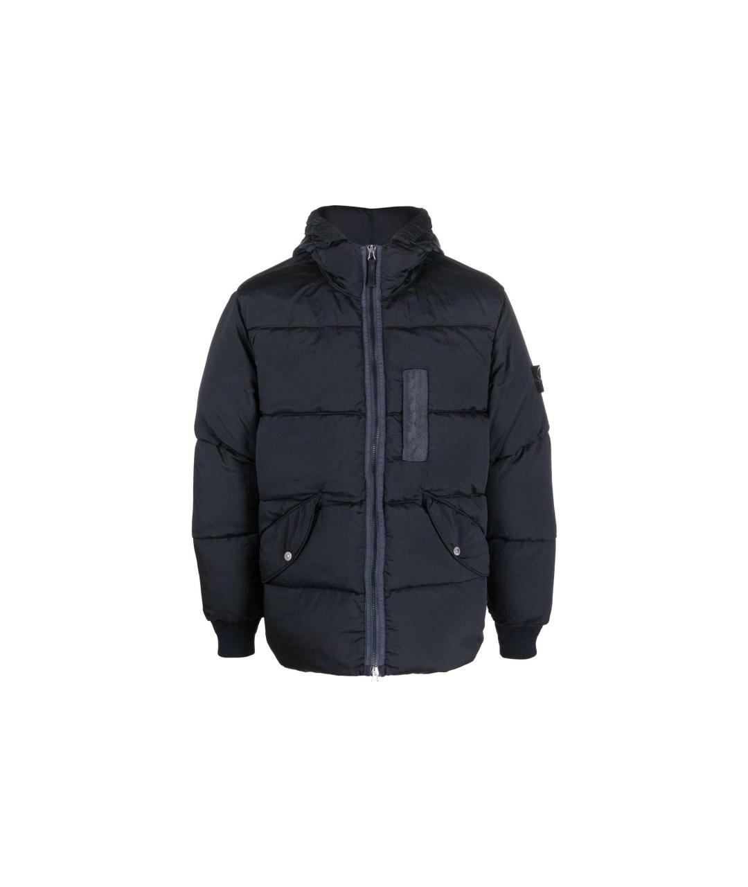 STONE ISLAND Синий пуховик, фото 1