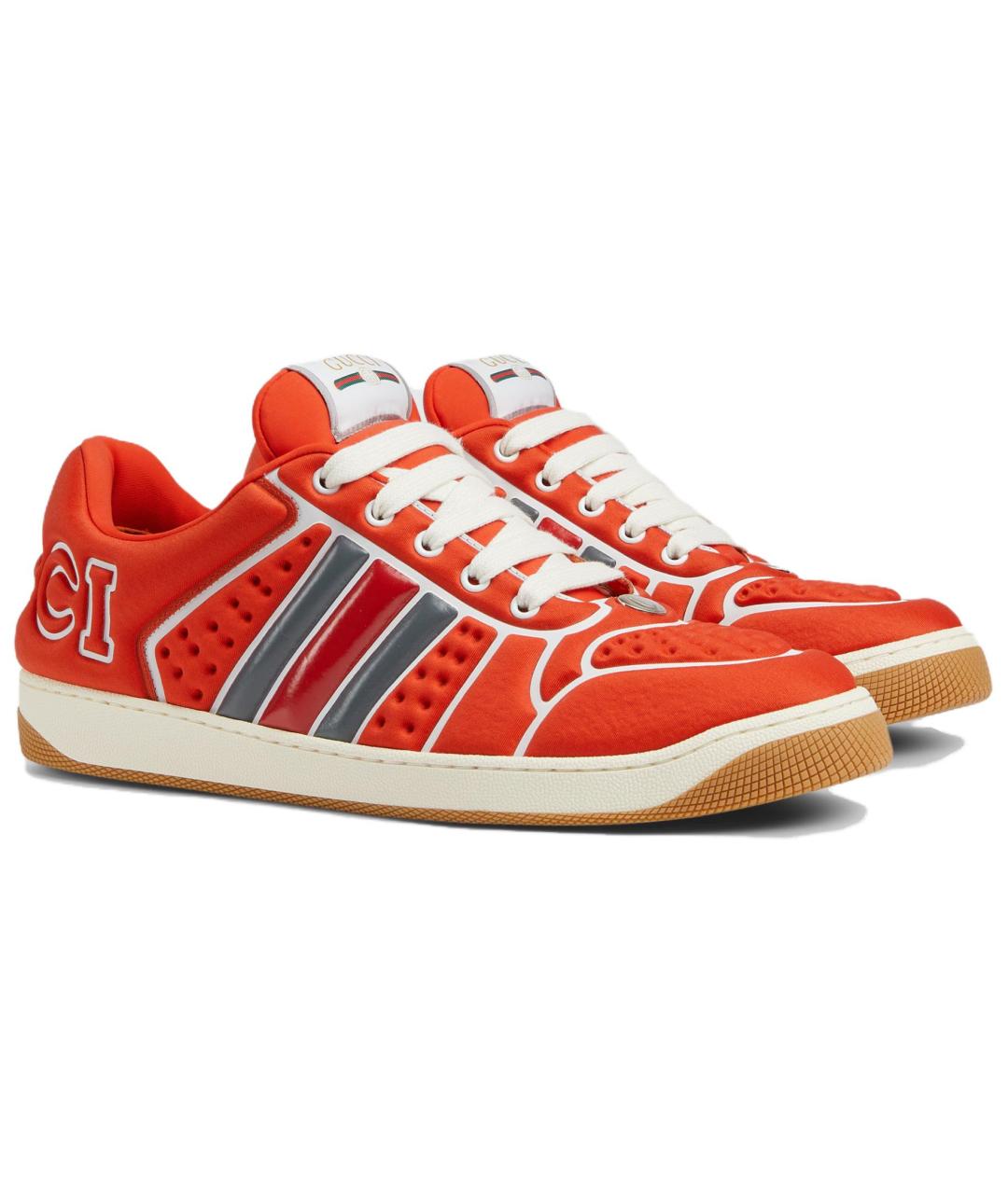 GUCCI Оранжевое низкие кроссовки / кеды, фото 3