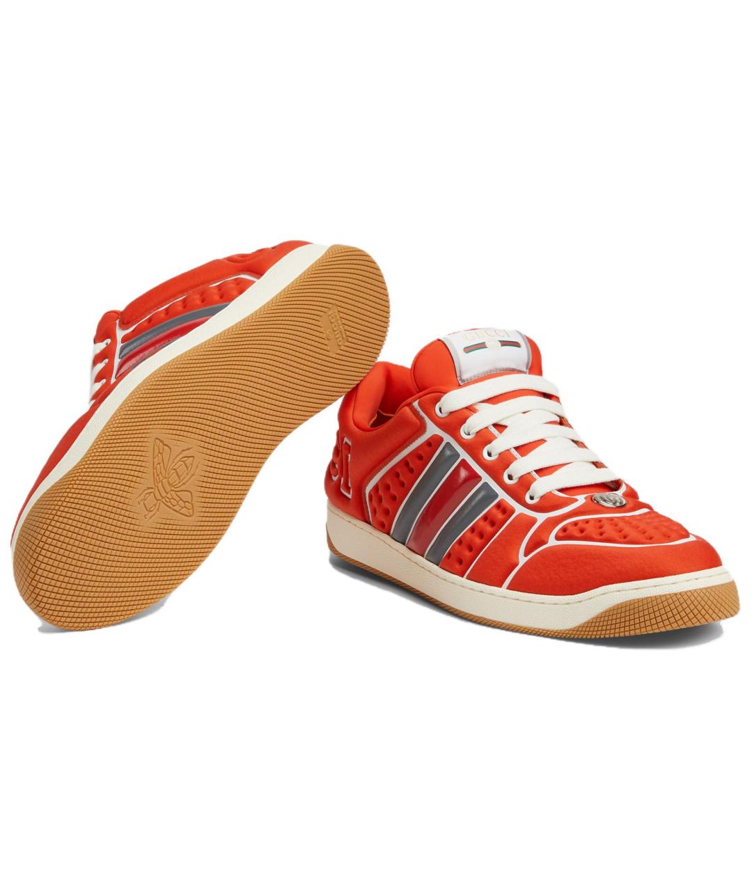 GUCCI Оранжевое низкие кроссовки / кеды, фото 6