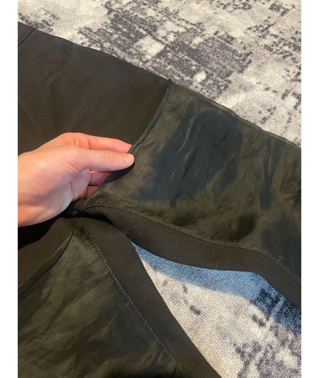 HELMUT LANG Черные хлопковые прямые джинсы, фото 3