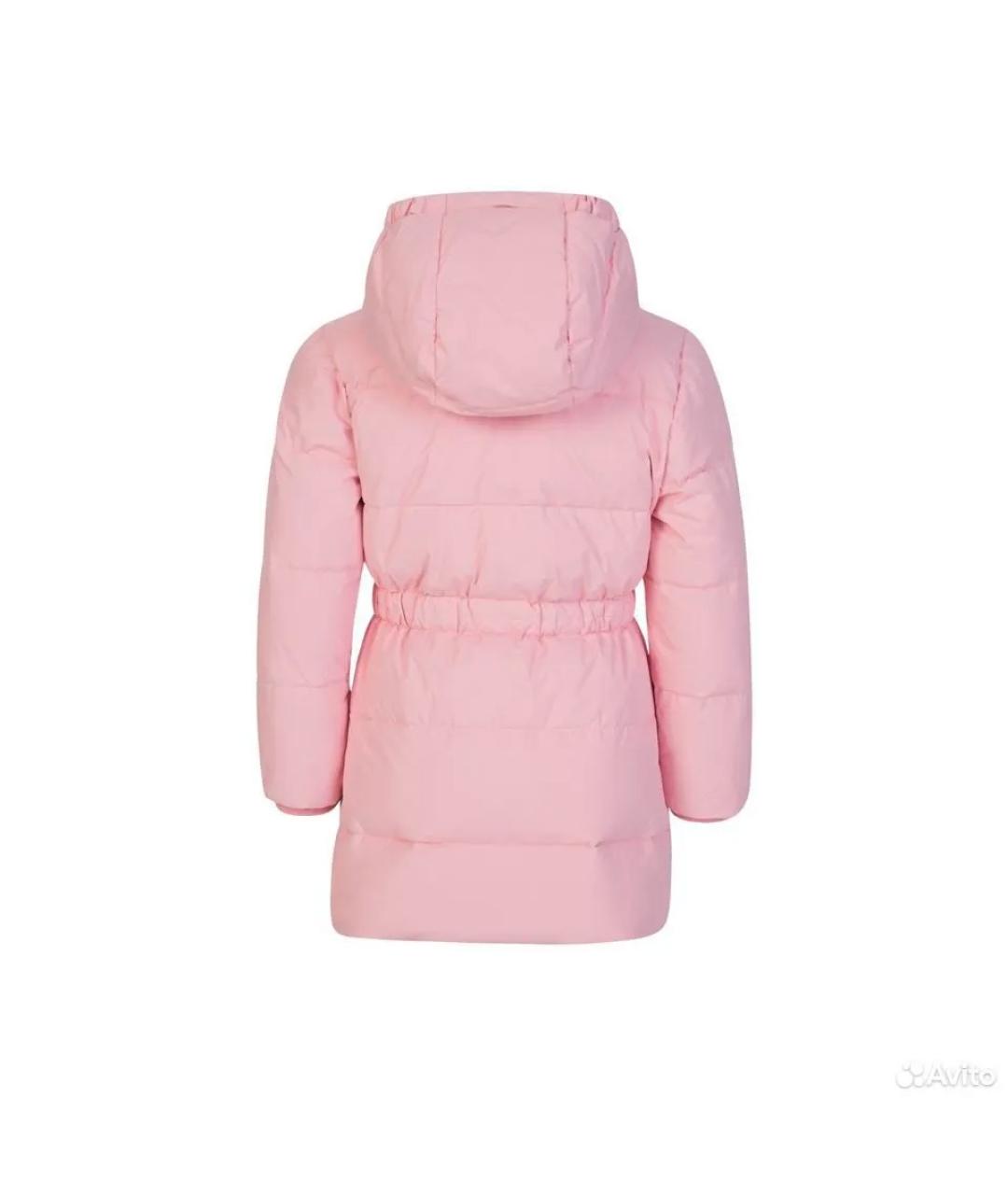 KENZO Розовый полиэстеровый пуховик, фото 3